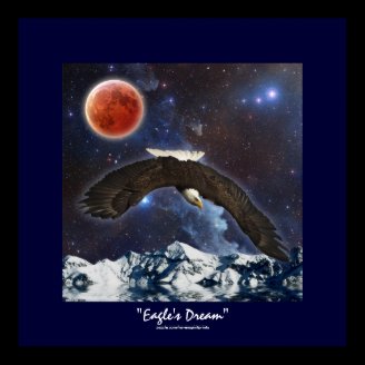 Eagle & Outer Space Fantasy Art Poster