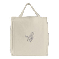 Eagle Outline embroidered bags by ZazzleEmbroidery Eagle Outline embroidered bags