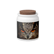 Eagle-Owl Candy Jars