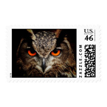 Eagle-Owl Postage Stamp