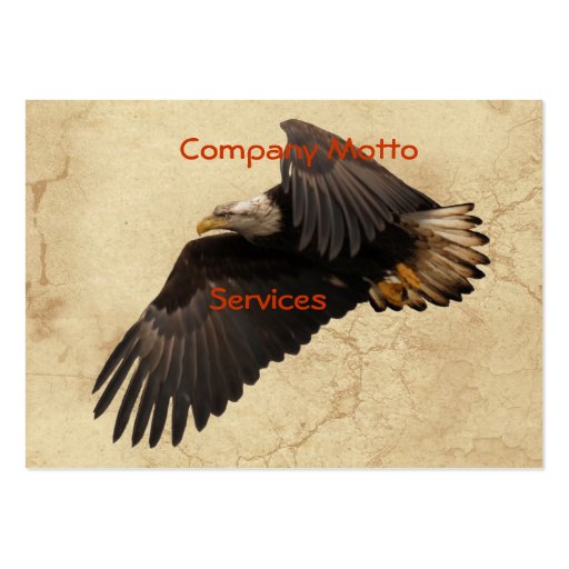 Eagle Parchment effect Business Cards (back side)