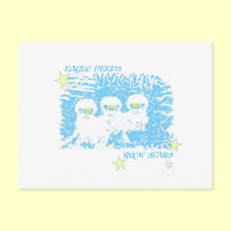 Eagle Peeps Rock Stars postcards