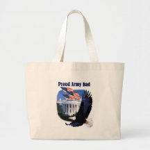 Eagle Proud Army Dad Tshirts and Gifts Canvas Bags