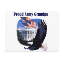 Eagle Proud Army Grandpa Tshirts and Gifts Postcard