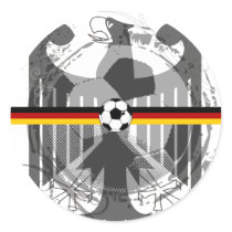 Eagle soccer German fans gifts and T-shirts Round Stickers