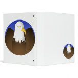 Eagle Spreading Wings Blue Skies 3 Ring Binder