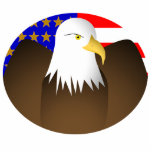 Eagle Spreading Wings Stars And Stripes Photo Sculptures