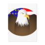 Eagle Spreading Wings Stars And Stripes Postcard