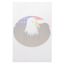 Eagle Spreading Wings Stars And Stripes stationery by mydeas Eagle Spreading Wings Stars And Stripes stationery