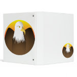 Eagle Spreading Wings Sunset Vinyl Binder
