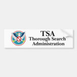 Eagle TSA Funny Cartoon Bumper Sticker