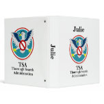Eagle TSA Funny Cartoon (Touch My Junk) binders