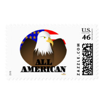 Eagle Wings Spread Stars And Stripes All American postage