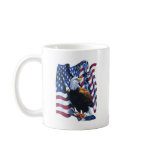 Eagle with American flag Coffee Mug