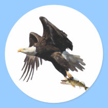 Eagle with Fish stickers
