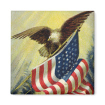 Eagle with Flag magnets