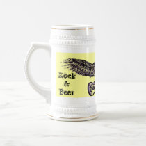 Eagle with guitar beer mug