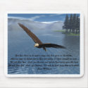 Eagle with Poem mousepads