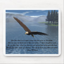 Eagle with Poem mousepads