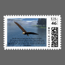 Eagle with Poem postage