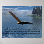 Eagle with Poem posters