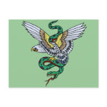 Eagle with Snake Tattoo Post Cards