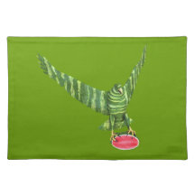 Eagle With Watermelon Pray Place Mat