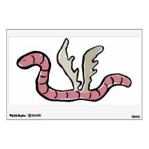 eagle worm wall graphic