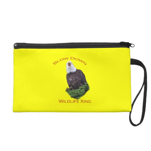 eagle wristlet clutch