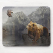 Eaglebear Mtn. -Eagle, Bear mousepads