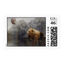 Eaglebear Mtn. -Eagle, Bear postage by LCWeber Eaglebear Mtn. -Eagle, Bear postage