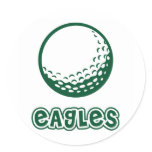 Eagles Golf Round Stickers