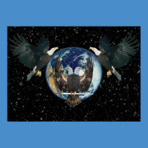 Eagles in Space posters
