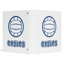 Eagles Volleyball Blue 3 Ring Binders
