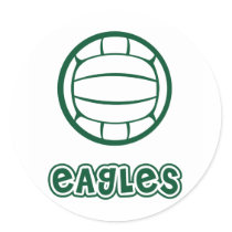 Eagles Volleyball stickers by truetomboy Eagles Volleyball stickers