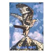 Eagles Wings - Isaiah 40:31 Tract Cards / Business Card Template