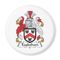Eaglesham Family Crest magnets by coatsofarms Eaglesham Family Crest magnets