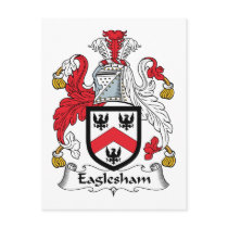 Eaglesham Family Crest postcards by coatsofarms Eaglesham Family Crest postcards