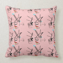 Eames Inspired Pillow Design Mid-Century Pink pillows