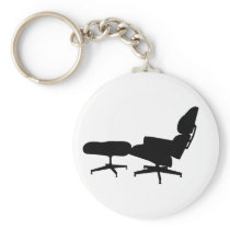 Eames Lounge Chair & Ottoman Keychain