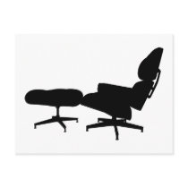 Eames Lounge Chair & Ottoman Postcard