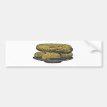 ear of corn corn on the cob bumper sticker