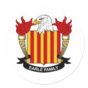 Earle Family Crest stickers by coatsofarms Earle Family Crest stickers