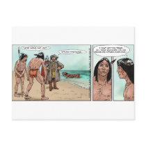 Early American Settlers Offbeat Cartoon Gifts postcards by beardiethor123 Early American Settlers Offbeat Cartoon Gifts postcards