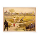 Early Baseball Print 1887 by lc_baseball Early Baseball Print 1887