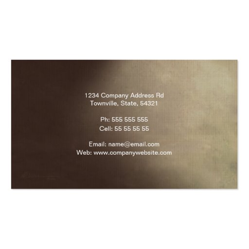 Early Bird, business card template (back side)