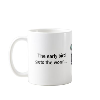 Early Bird / Second Mouse MUG w Mouse Graphic