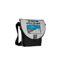 Early Bird Shovels The Snow Courier Bag