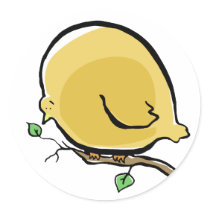 early bird round stickers