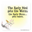 Early Birdmp.jpg Square Sticker